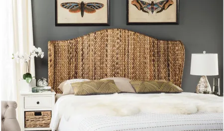 Nadine Natural King Mounted Headboard in Natural by Safavieh
