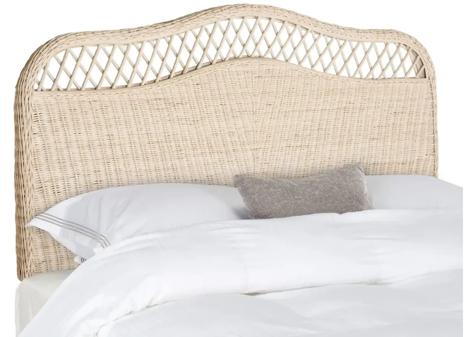 Sephina King Mounted Headboard in White Washed by Safavieh