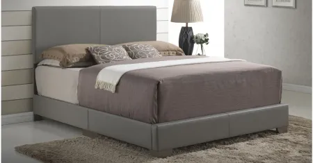 Aaron Upholstered Panel Bed in Gray by Glory Furniture