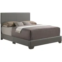 Aaron Upholstered Panel Bed in Gray by Glory Furniture