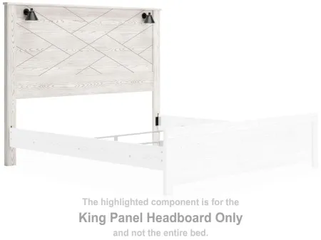 Gerridan King Panel Headboard in White by Ashley Furniture