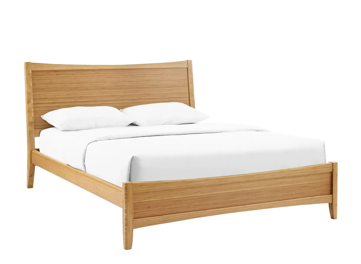 Eco Ridge Willow Platform Bed in Caramelized by Greenington