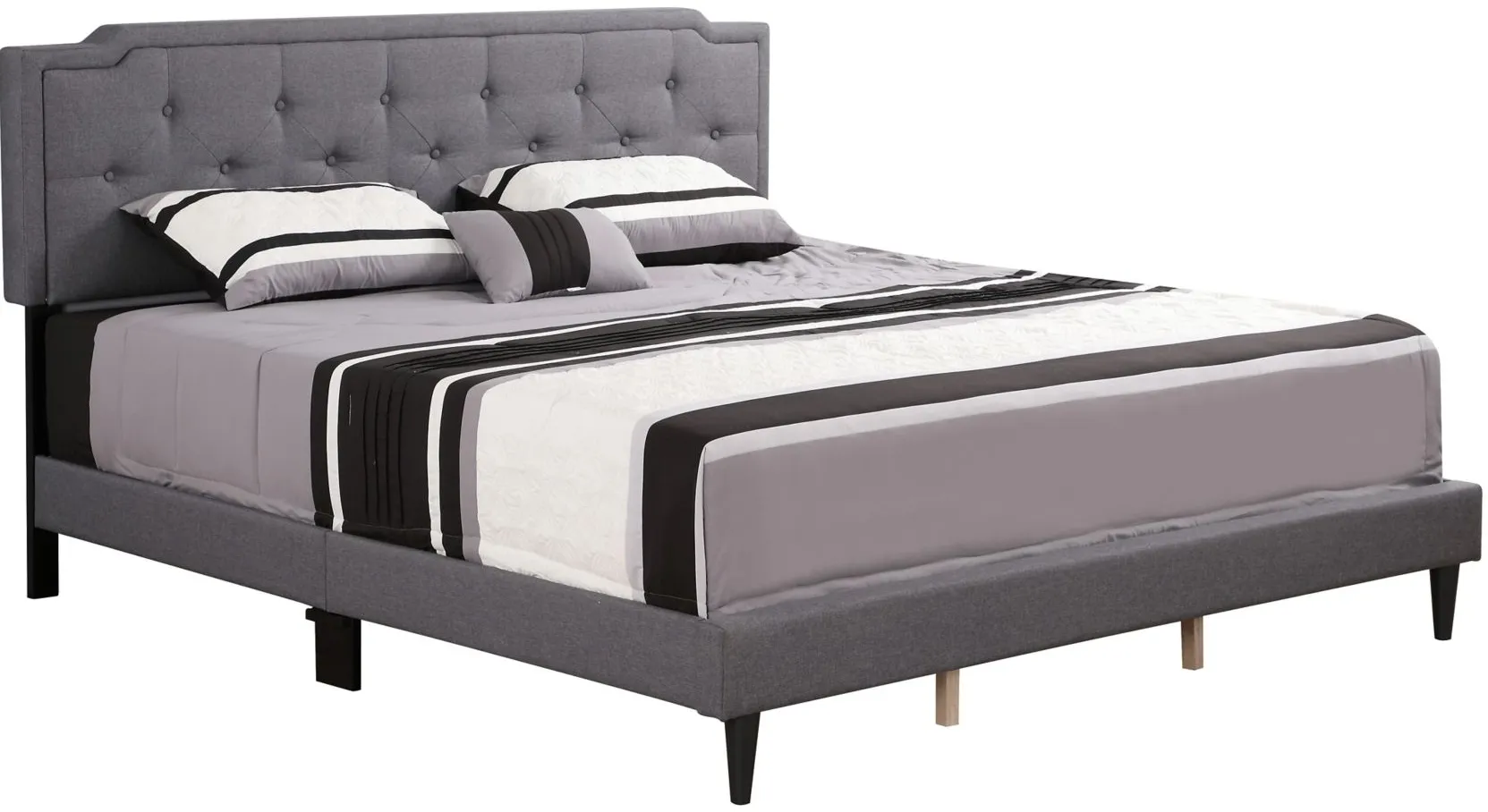Deb King Bed in Gray by Glory Furniture