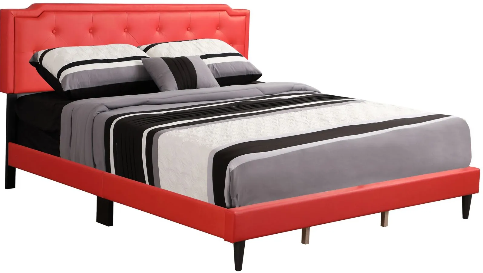 Deb King Bed in Red by Glory Furniture