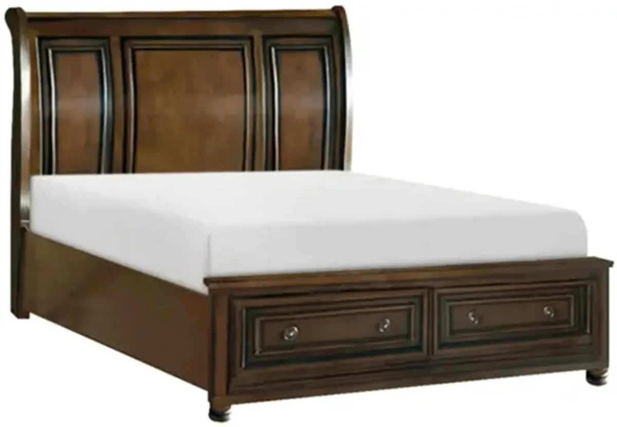 Donegan Sleigh Platform Storage Bed