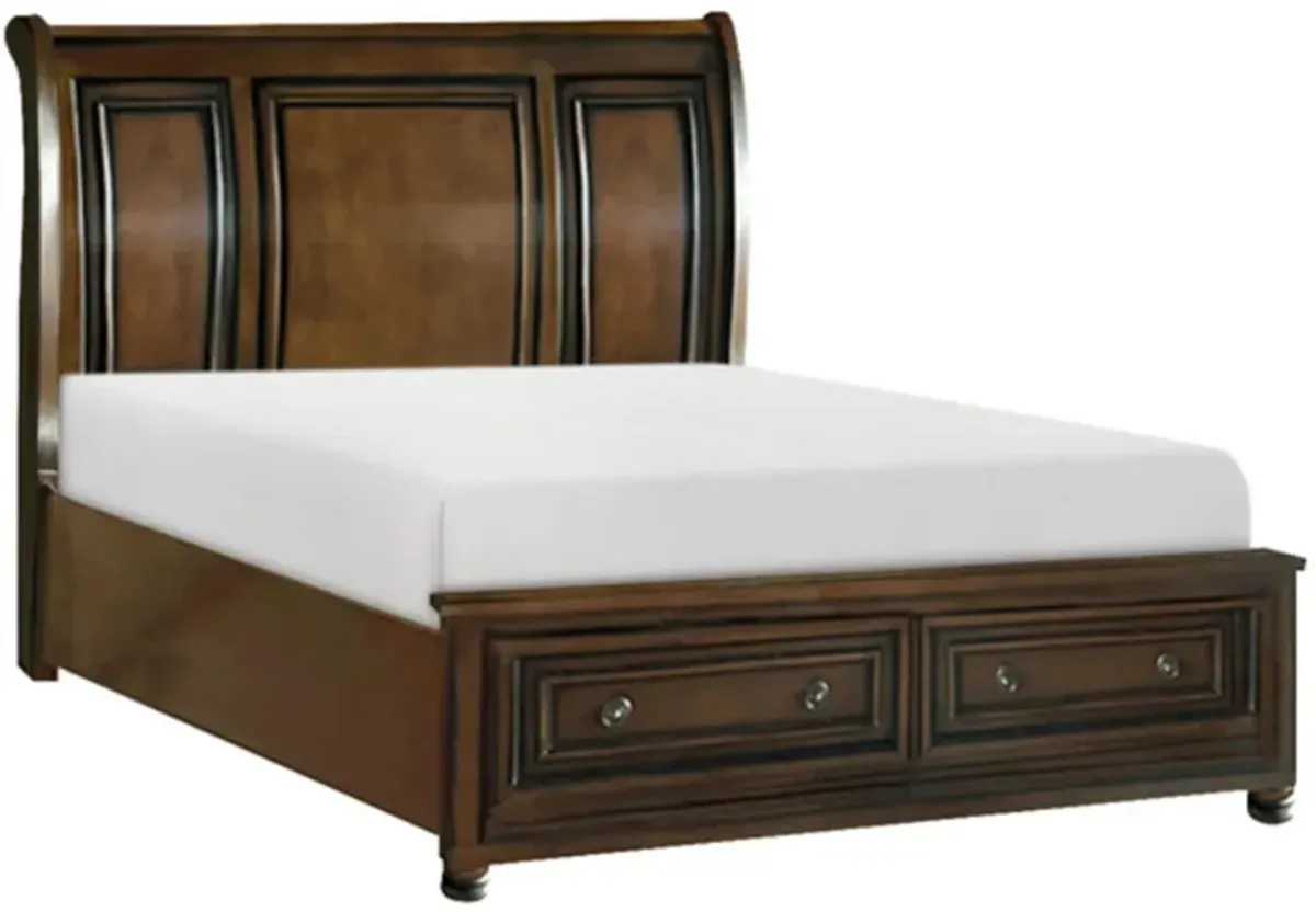 Donegan Sleigh Platform Storage Bed