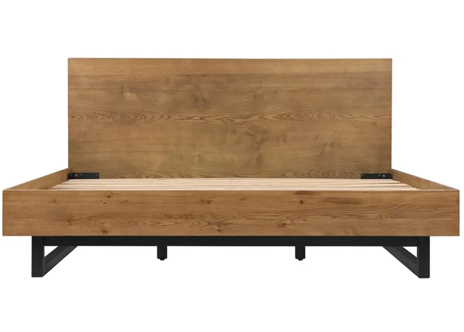 Aldo Platform Bed in Brown Oak by Armen Living