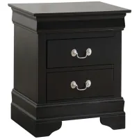 LouisPhillipe Nightstand in Black by Glory Furniture