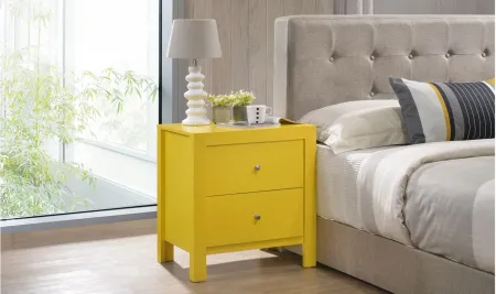 Burlington Nightstand in Yellow by Glory Furniture