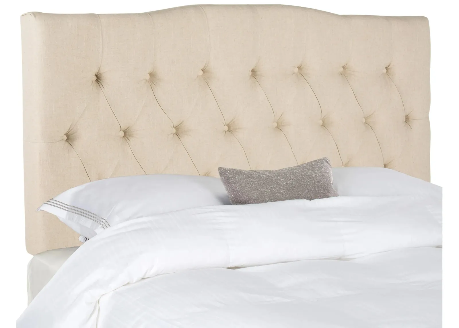 Axel Tufted Upholstered Headboard in Hemp by Safavieh