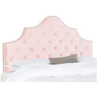 Arebelle Upholstered Headboard in Blush Pink by Safavieh