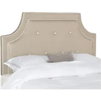 Tallulah Arch Upholstered Headboard in Oyster by Safavieh