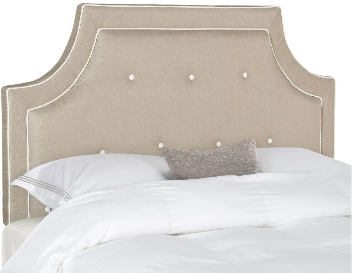 Tallulah Arch Upholstered Headboard in Oyster by Safavieh