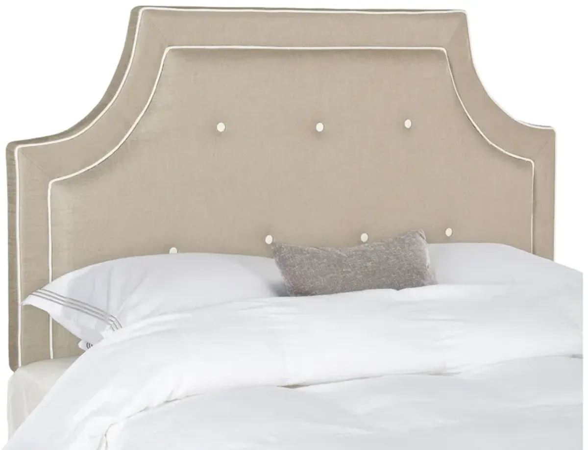 Tallulah Arch Upholstered Headboard in Oyster by Safavieh