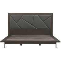 Marquis Platform Bed Frame in Smoke Oak by Armen Living