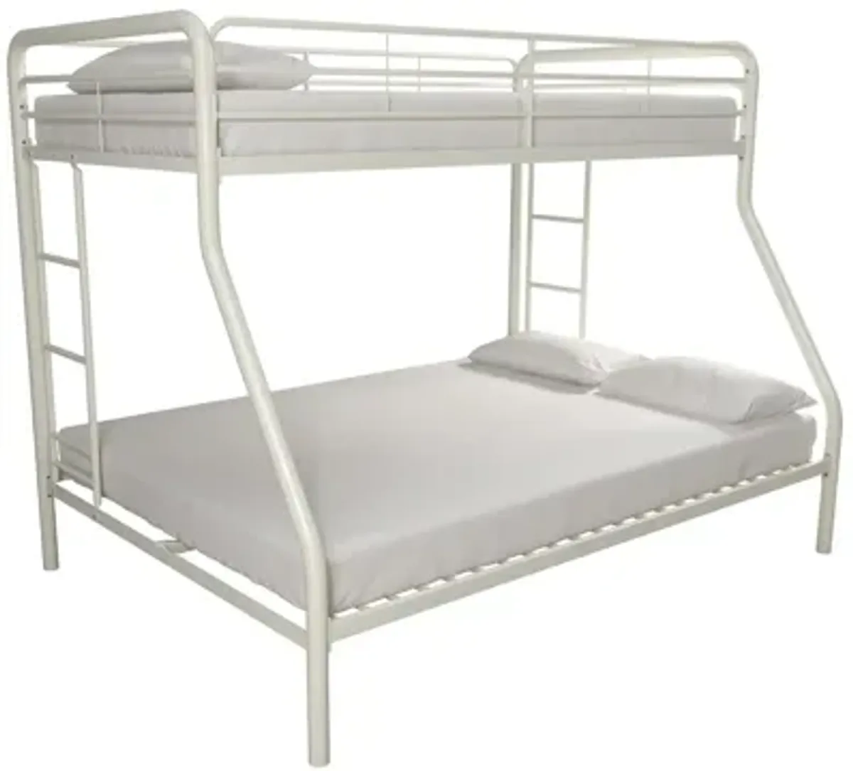 Dusty Twin over Full Metal Bed with Ladders