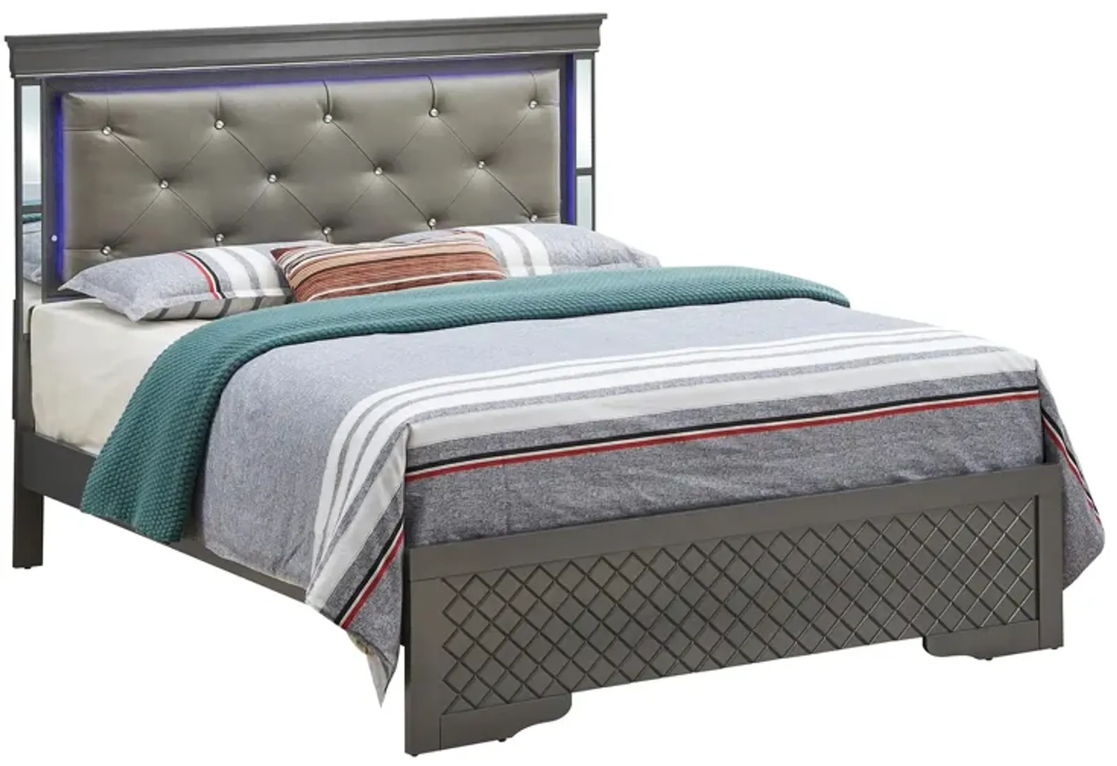 Verona King Bed w/ LED Lighting