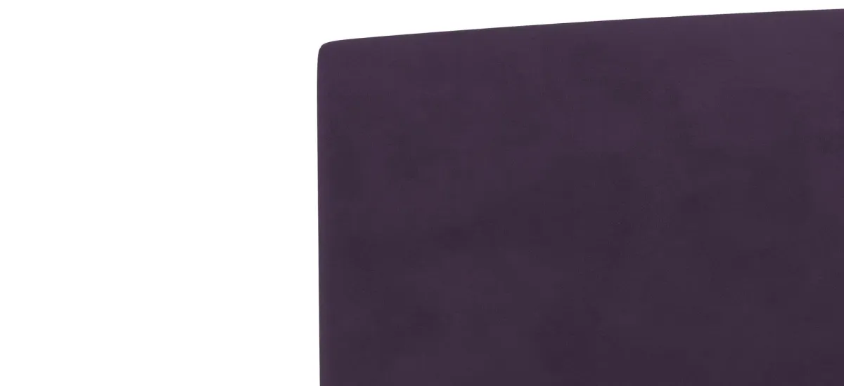 Drita Platform Bed in Velvet Aubergine by Skyline