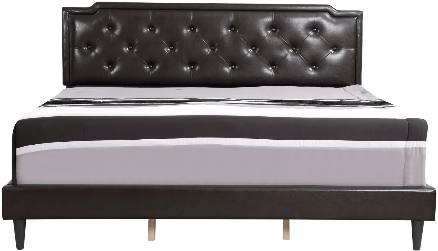 Deb Upholstered Bed in Cappuccino by Glory Furniture