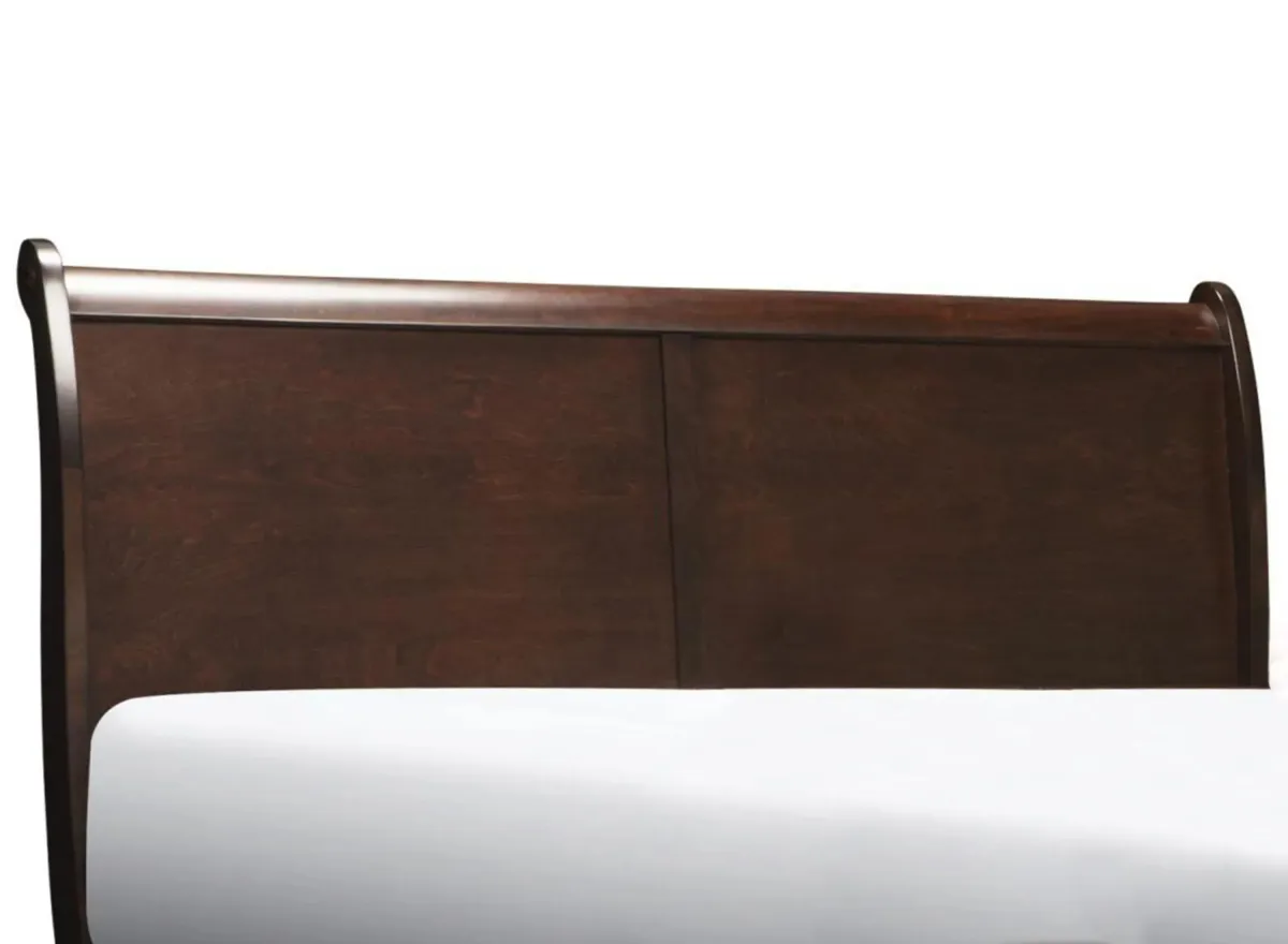 Charleston Sleigh Headboard in Cherry by Bellanest