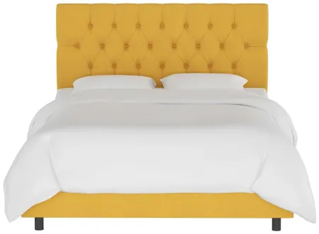 Blanchard Bed in Linen French Yellow by Skyline