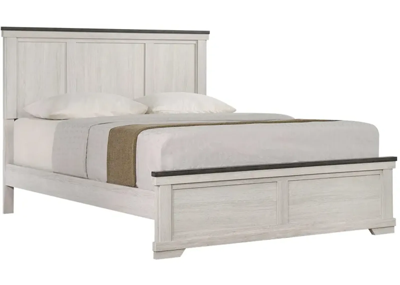 Leighton Bed in Vintage Linen & Rustic Grey by Crown Mark