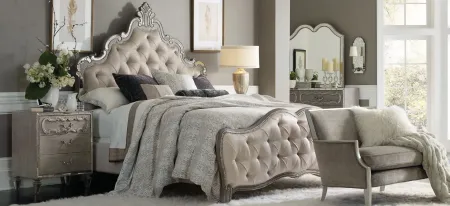 Sanctuary Upholstered King Panel Bed in Epoque by Hooker Furniture