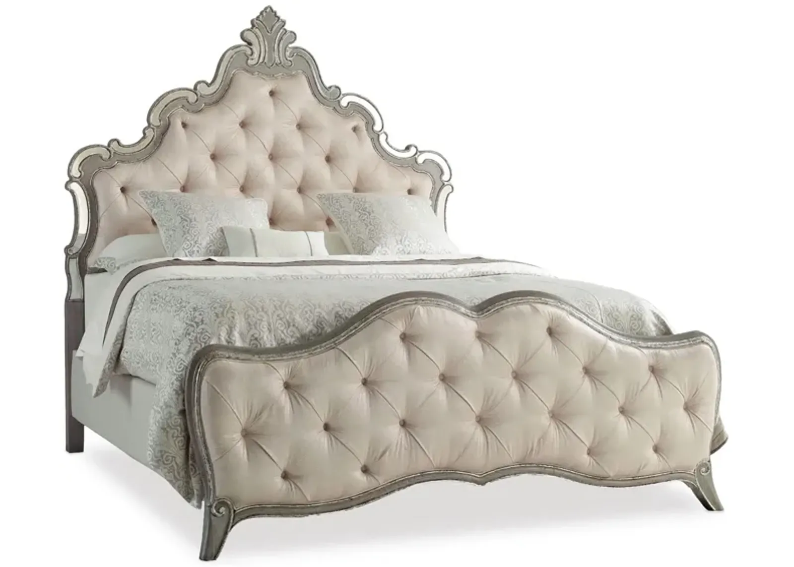 Sanctuary Upholstered King Panel Bed in Epoque by Hooker Furniture