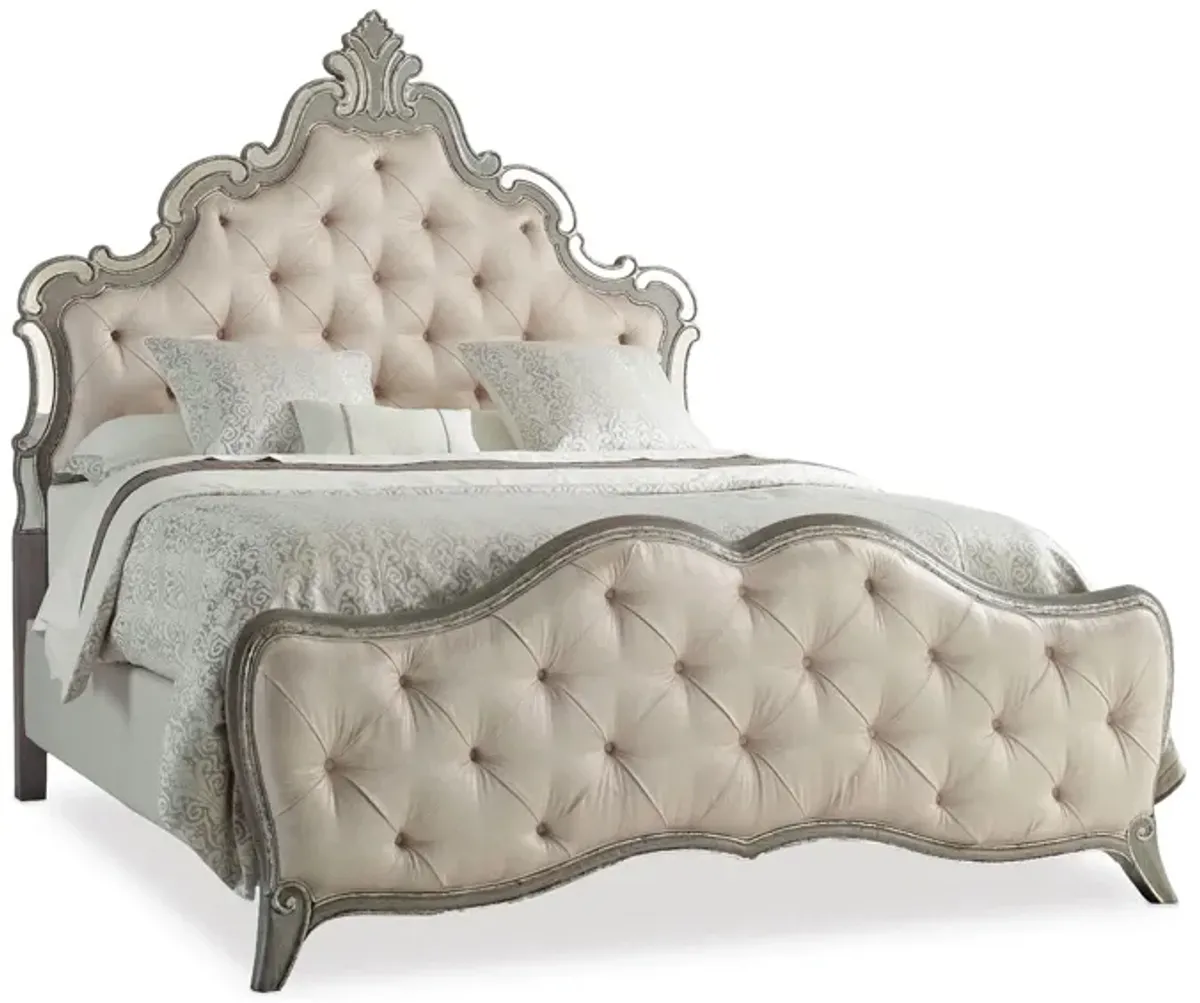 Sanctuary Upholstered King Panel Bed in Epoque by Hooker Furniture