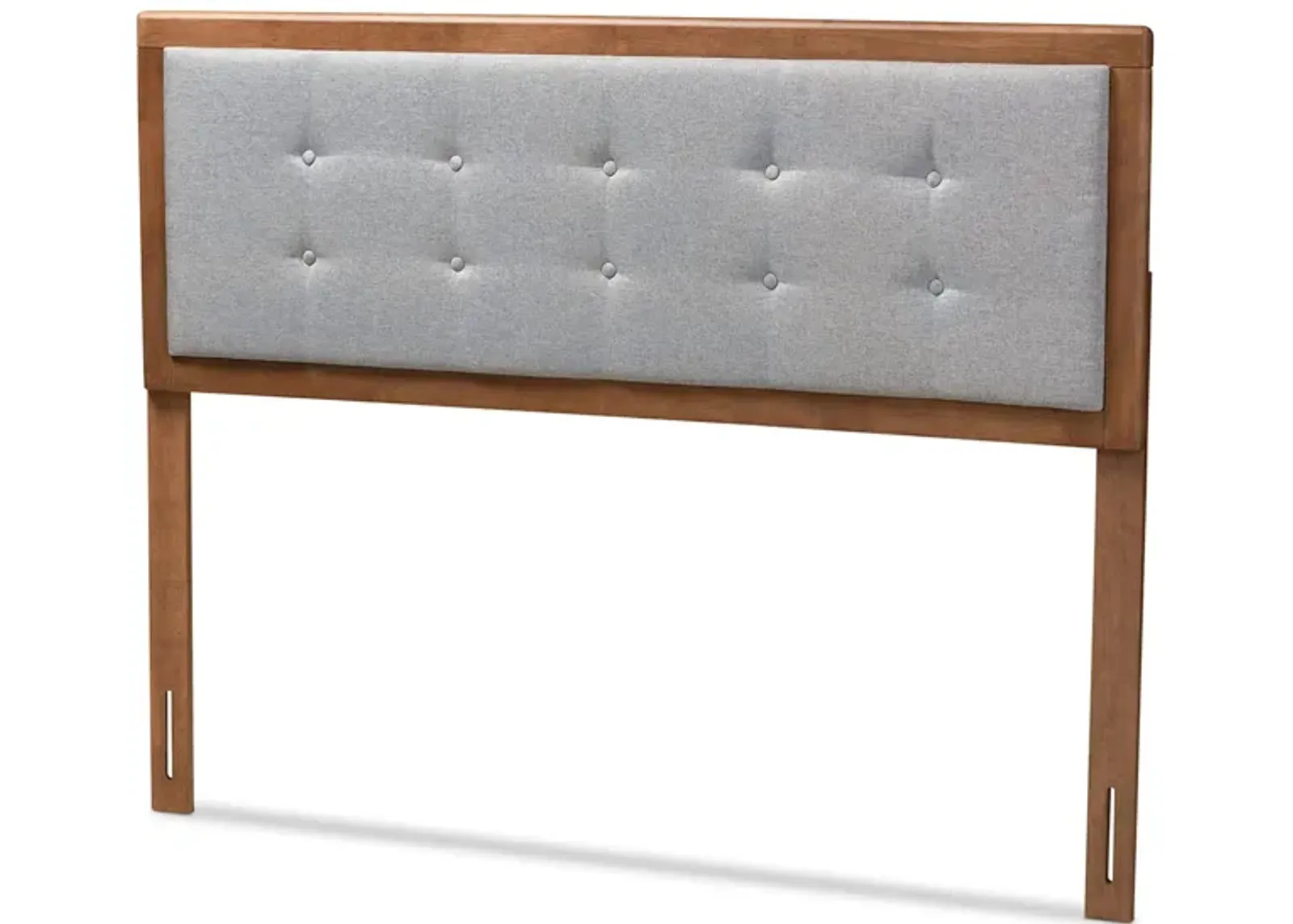 Sarine Mid-Century King Size Headboard in Walnut by Wholesale Interiors