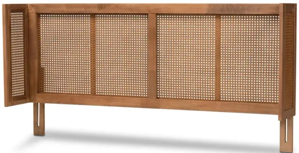 Rina Mid-Century King Size Wrap-Around Headboard