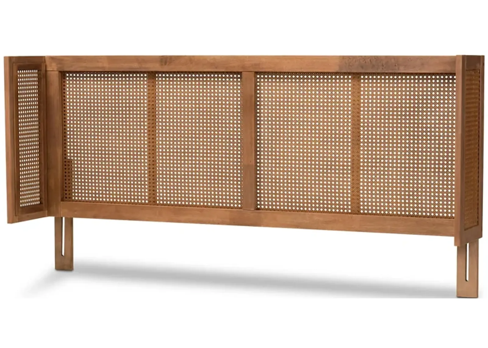 Rina Mid-Century King Size Wrap-Around Headboard in Ash by Wholesale Interiors