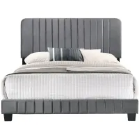 Lodi Upholstered Panel Bed in Gray by Glory Furniture