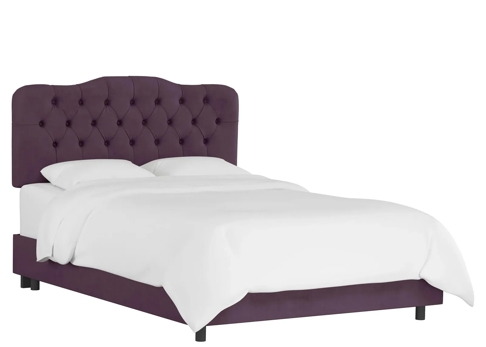 Argona Bed in Velvet Aubergine by Skyline