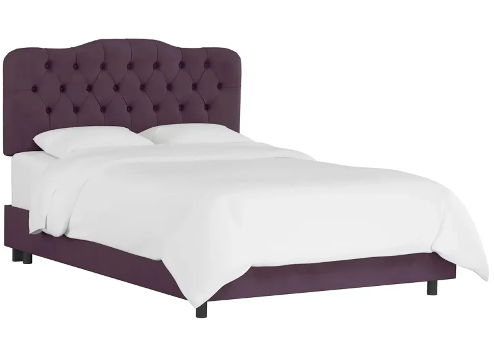 Argona Bed in Velvet Aubergine by Skyline