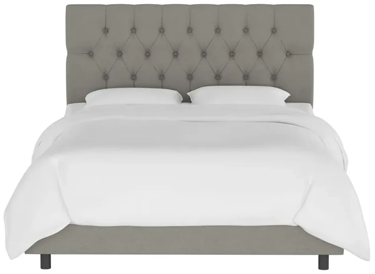 Blanchard Bed in Linen Gray by Skyline