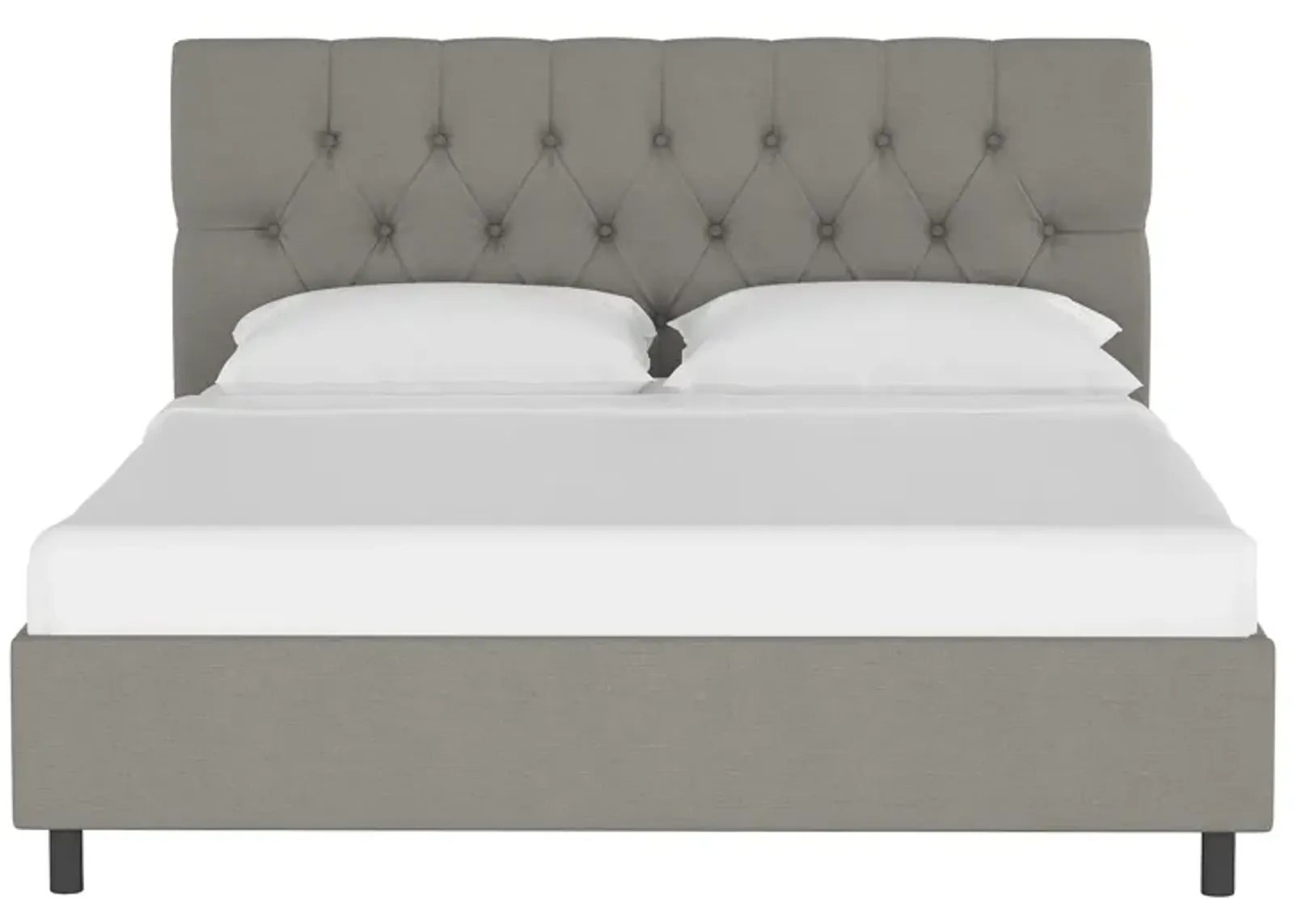 Blanchard Platform Bed in Linen Gray by Skyline