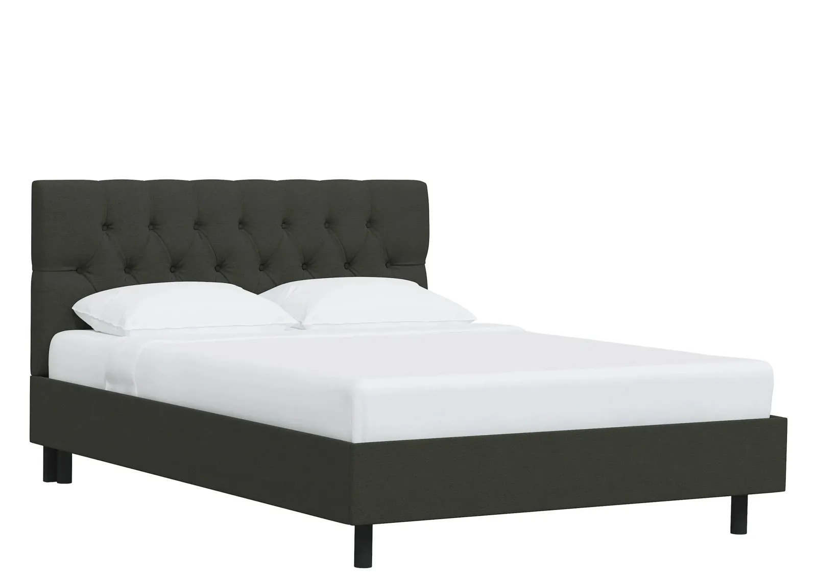 Blanchard Platform Bed in Linen Slate by Skyline