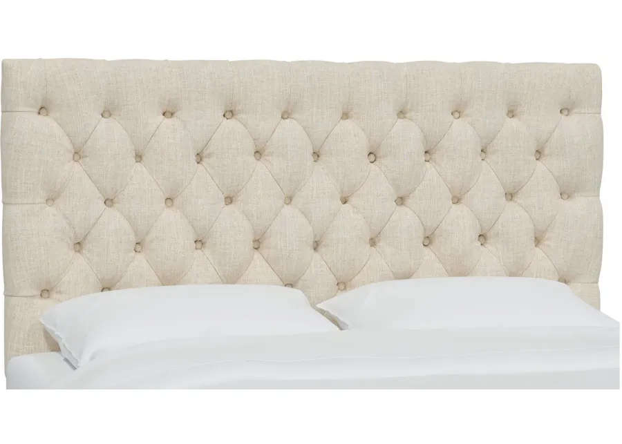 Queensbury Headboard in Linen Talc by Skyline