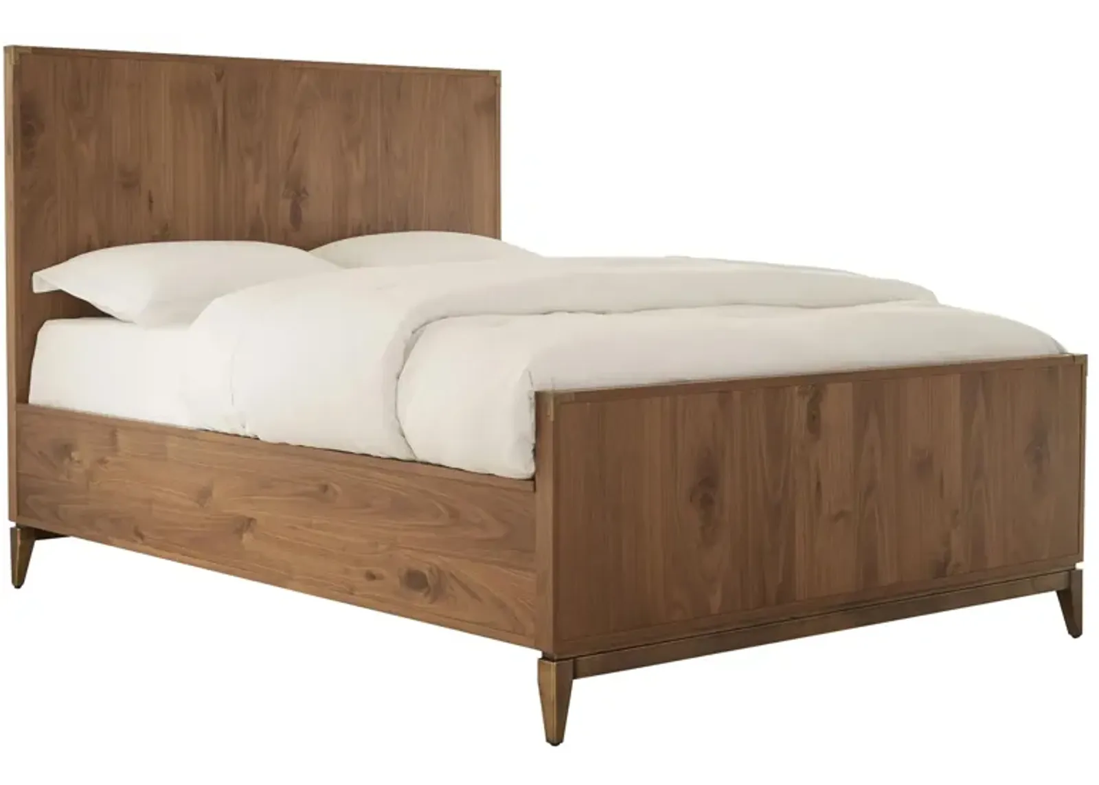 Adler Panel Bed in Natural Walnut by Bellanest