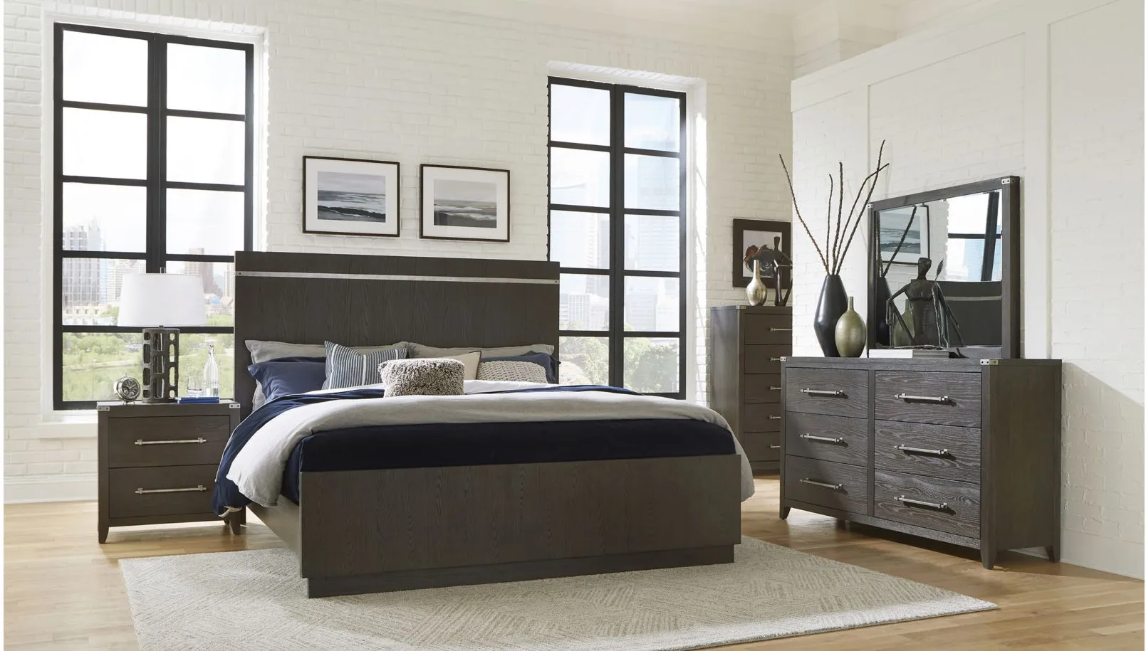 Newell Bed in Dark Brown by Homelegance