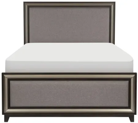 Charlie Bed in 2-Tone Finish: Ebony and Silver by Homelegance