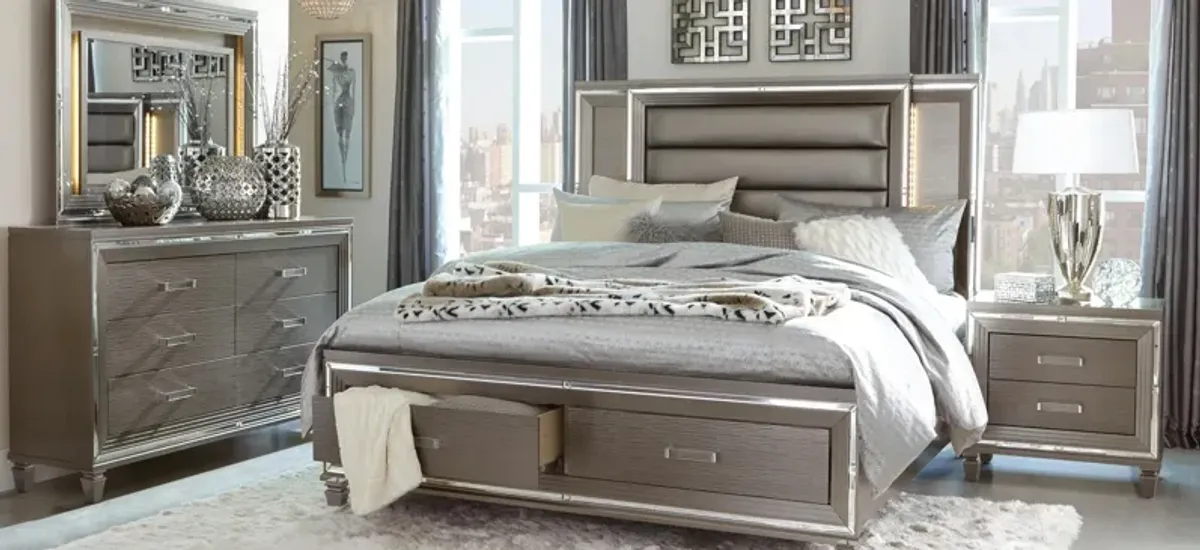 Selena Platform Storage Bed