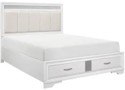 Two-Tone Finish: (White and Silver Glitter) color