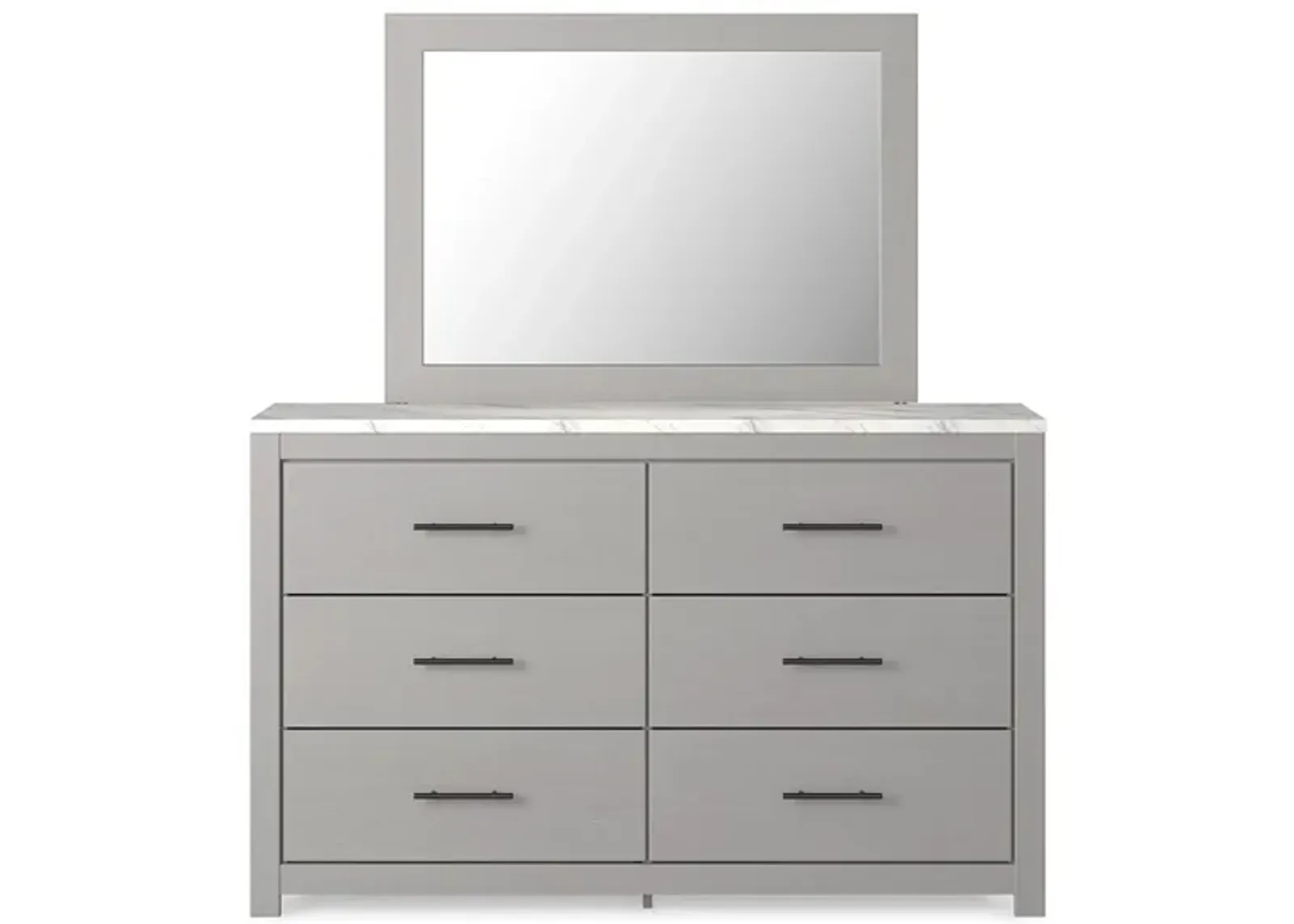 Cottonburg Dresser and Mirror in Light Gray/White by Ashley Furniture