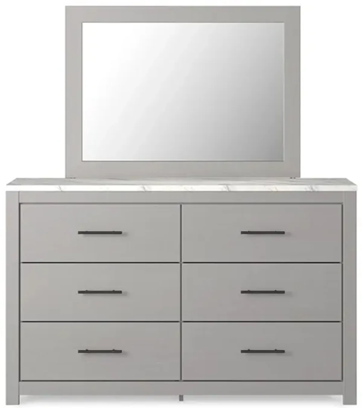 Cottonburg Dresser and Mirror in Light Gray/White by Ashley Furniture