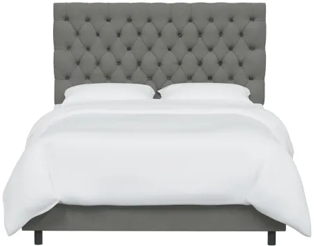 Queensbury Bed in Linen Gray by Skyline