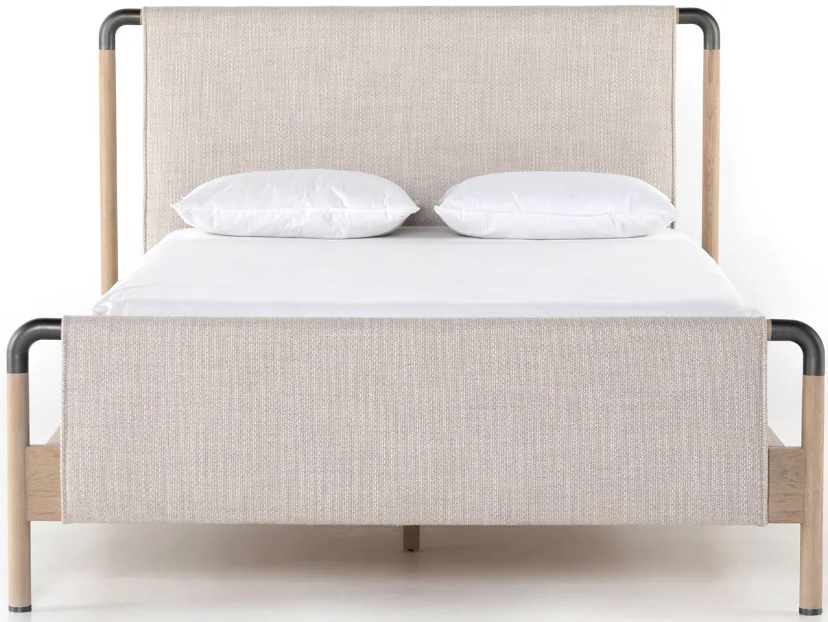 Belfast Upholstered Bed in Gibson Wheat by Four Hands