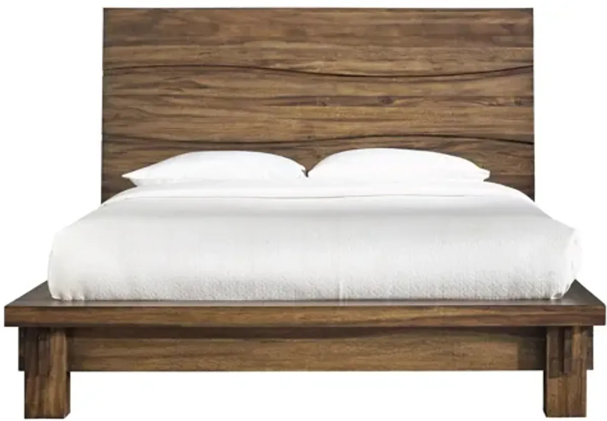 Ocean California King-size Solid Wood Platform Bed