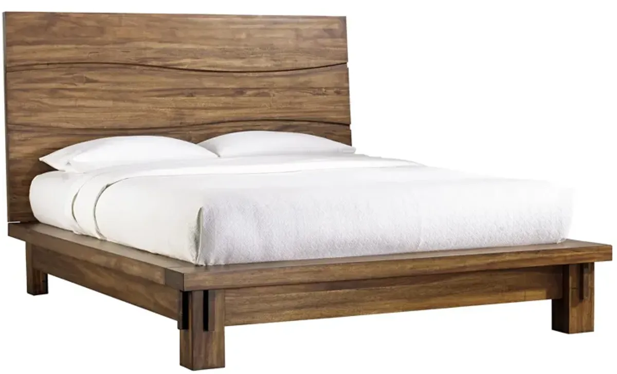 Ocean California King-size Solid Wood Platform Bed